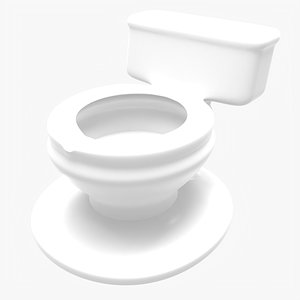 Toilet Ashtray 3D model