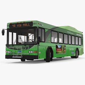 3d model gillig floor hybrid bus