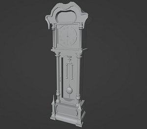 3D Grandfather Clock model