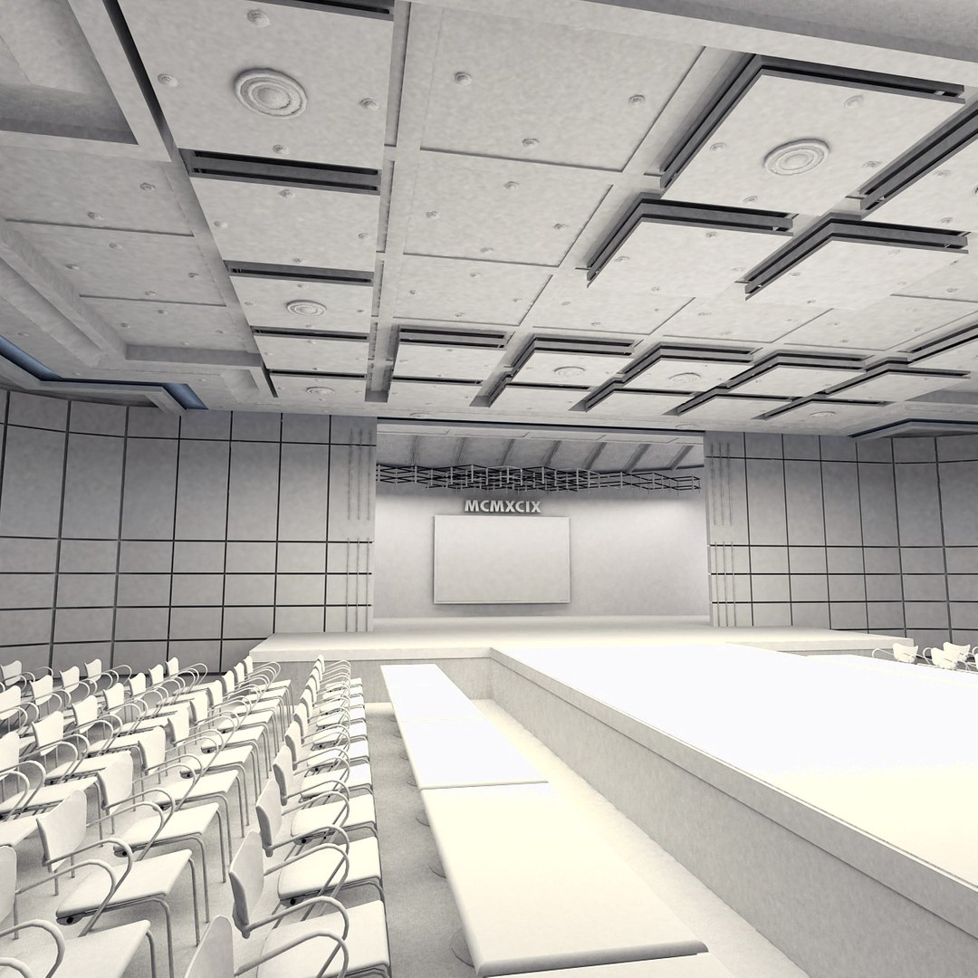 Auditorium Hall 3d Model