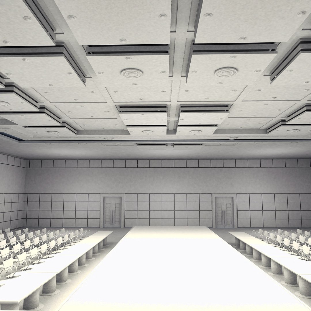 Auditorium Hall 3d Model