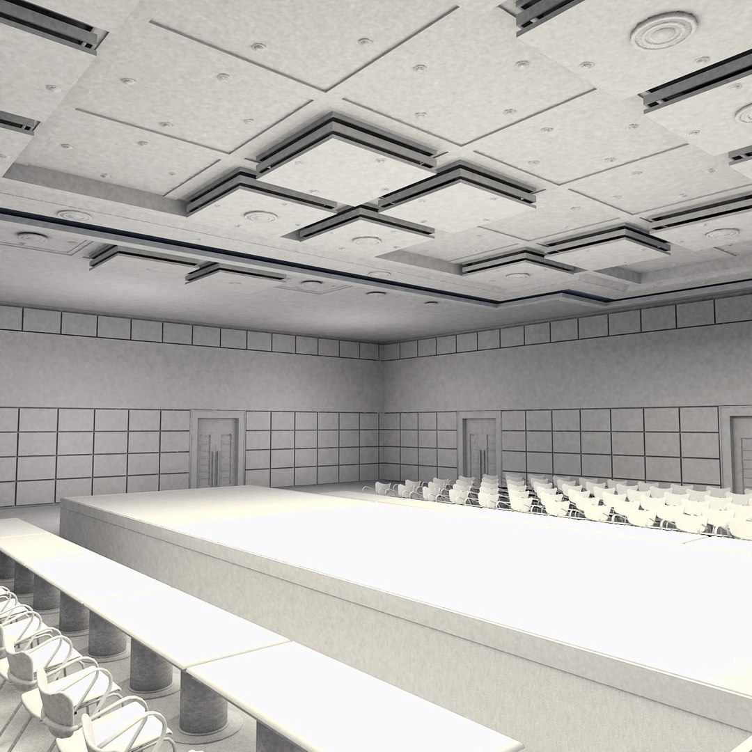 Auditorium Hall 3d Model