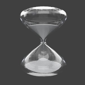 White Sand Hour Glass