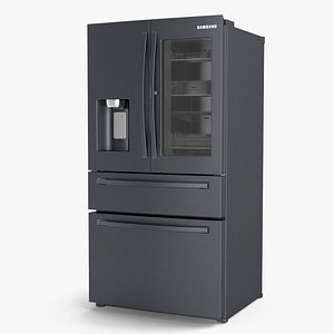 French Door Refrigerator Samsung Black Stainless Steel