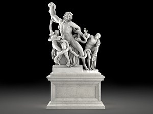 3D Michelangelo Laocoonte model