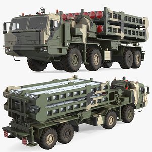 Camouflage Vityaz S 350E 50R6 Missile Launcher