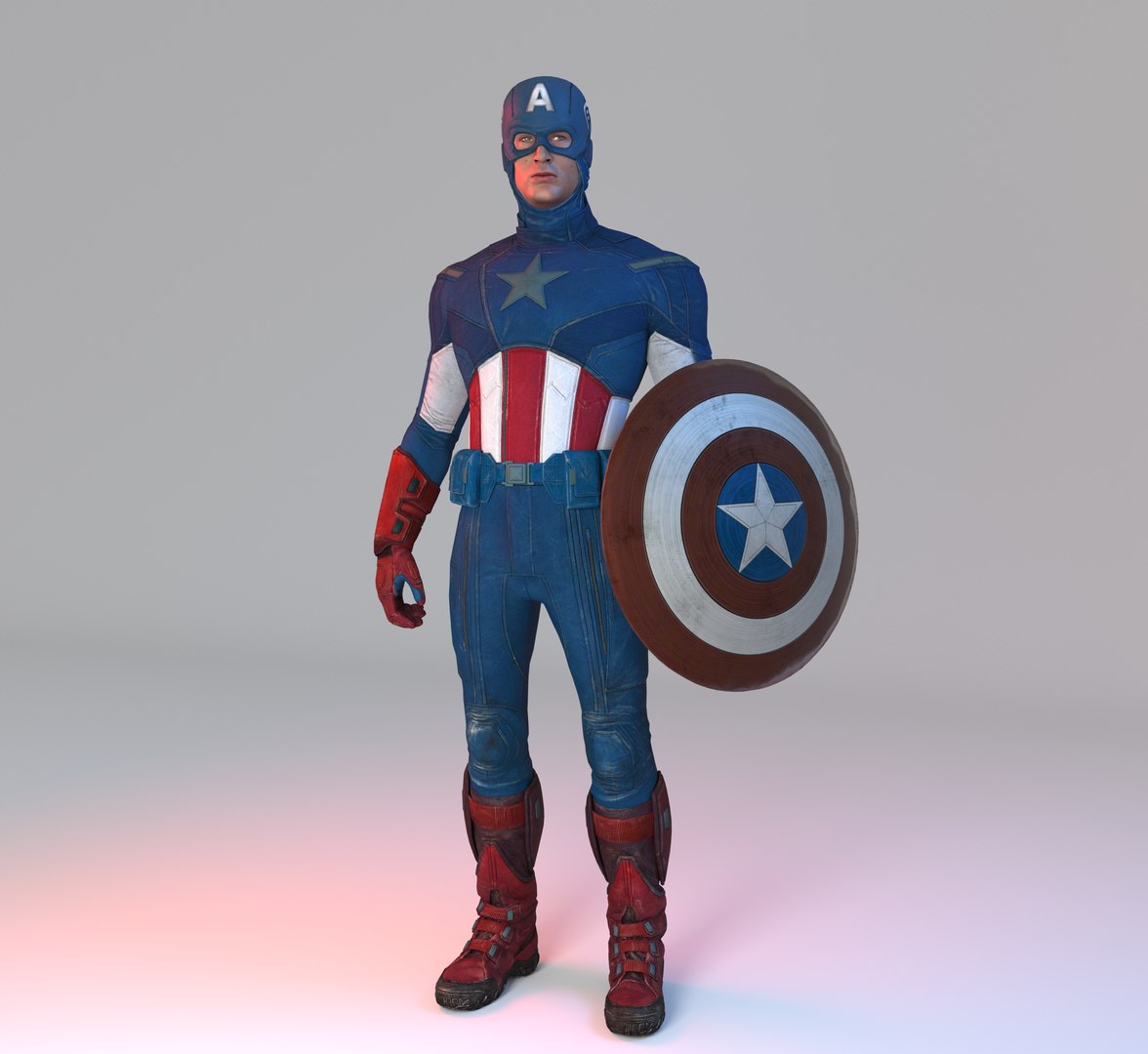 Captain Avenger Model - TurboSquid 1645884