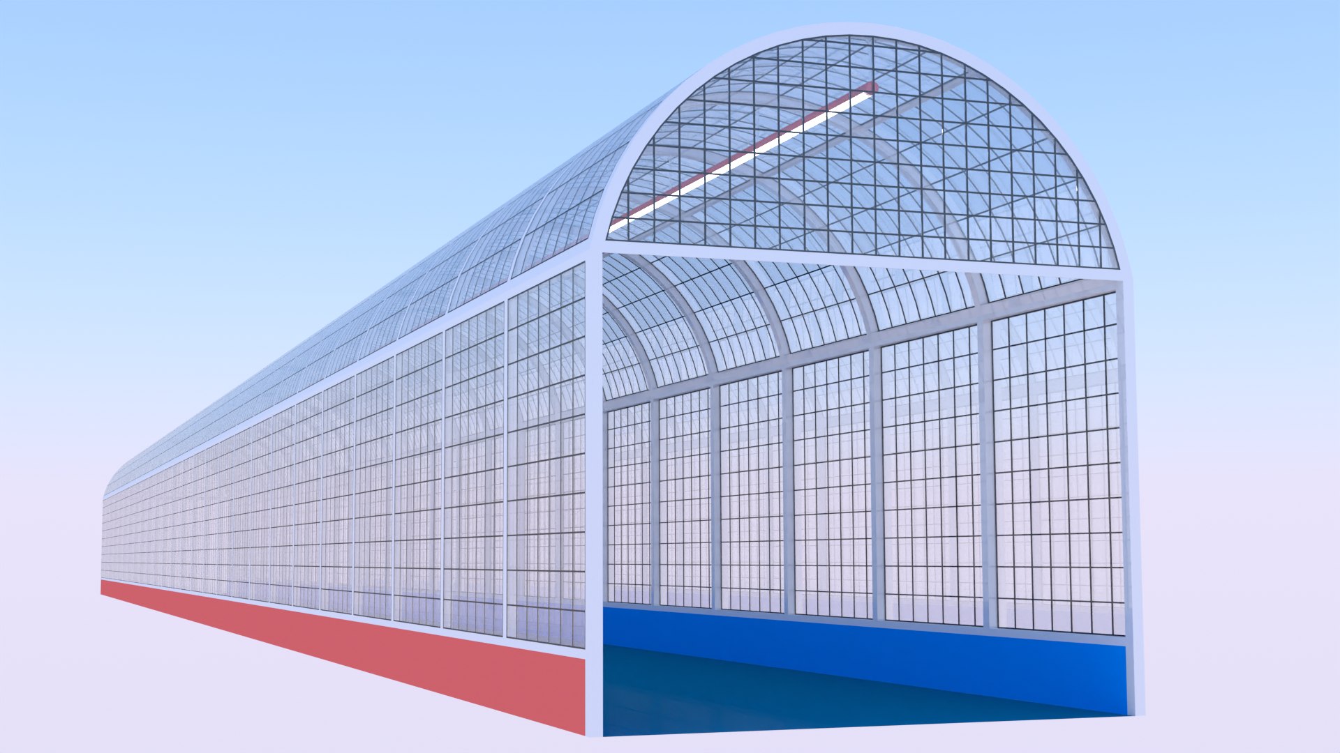 Glass Frames Corridor 3D Model - TurboSquid 2150277