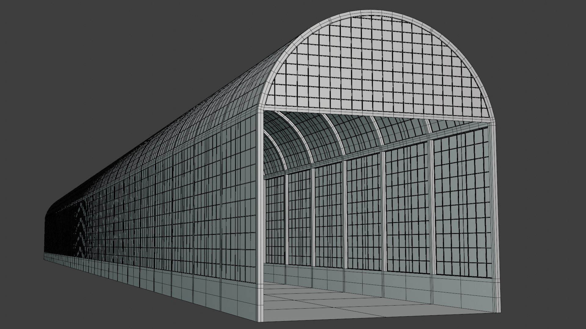 Glass Frames Corridor 3D Model - TurboSquid 2150277