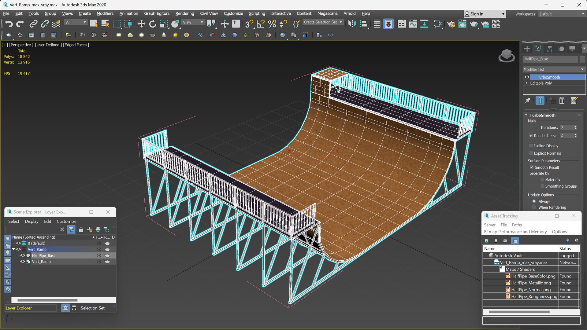 3D Vert Ramp Model - TurboSquid 2316272