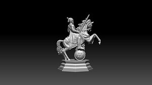 CHHATRAPATI SHIVAJI MAHARAJ 3D SCULPTURE STL FOR 3D PRINTING model