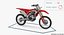 Competition Motorcycle Honda CRF250R 2018 Rigged 3D Model