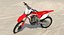 Competition Motorcycle Honda CRF250R 2018 Rigged 3D Model