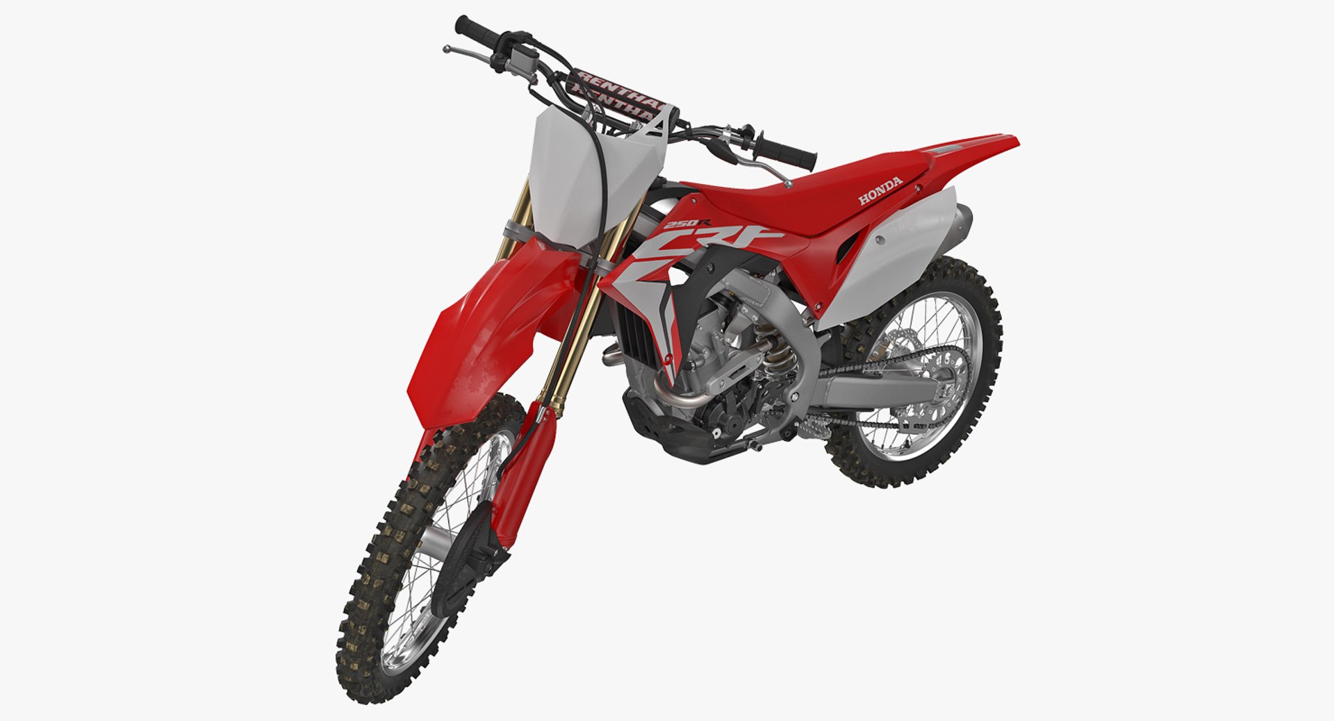 Competition Motorcycle Honda CRF250R 2018 Rigged 3D Model 3D model preview