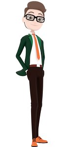 CARTOON MAN RIG 3D MODEL