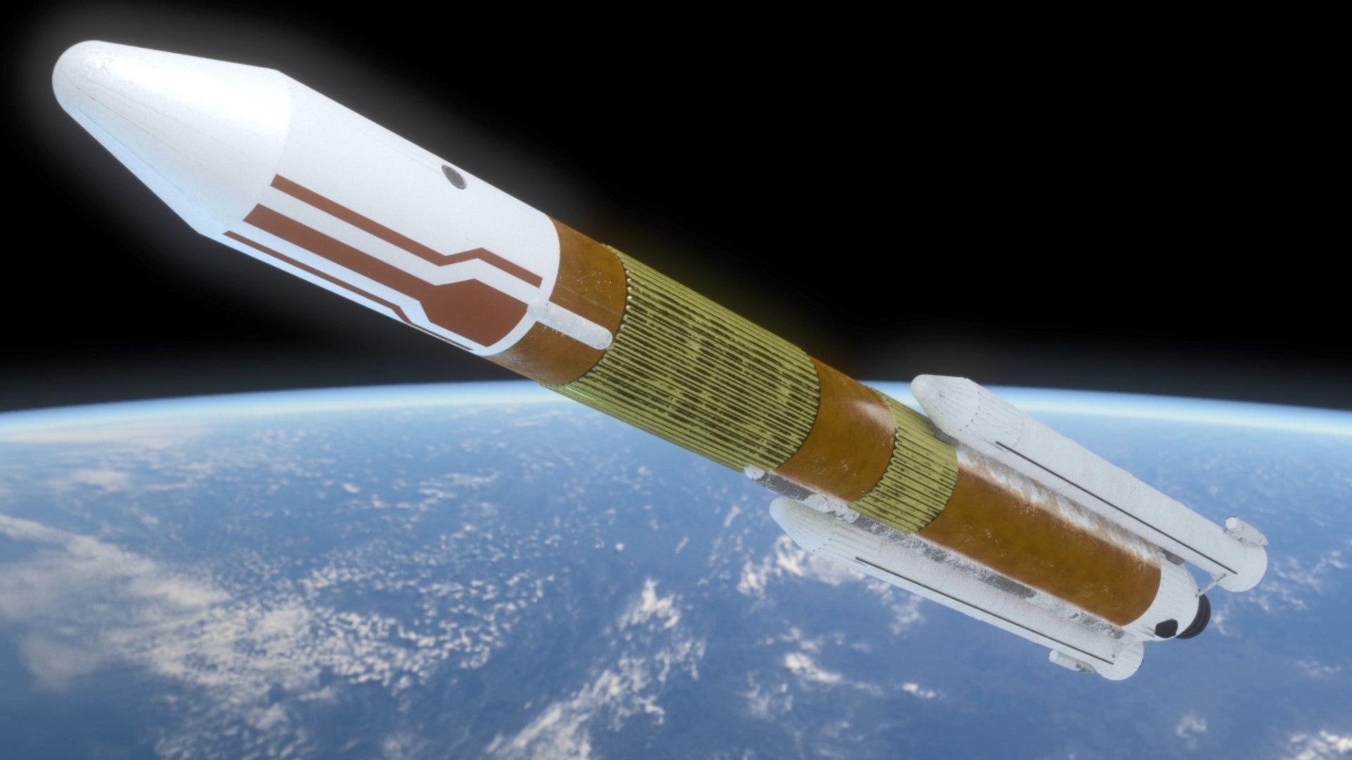 3D Hii Rocket TurboSquid 1304094