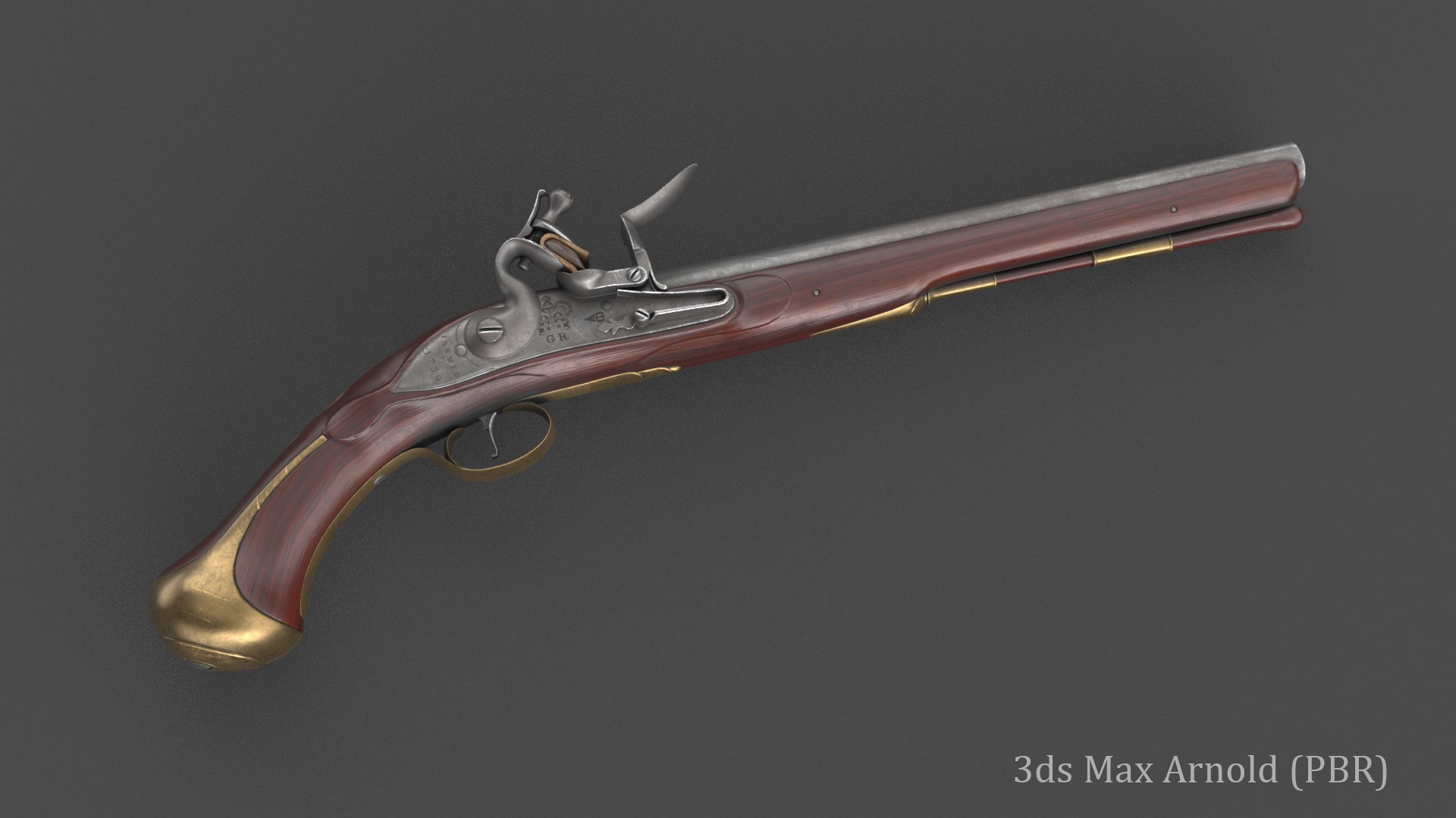 Flintlock Pistol 3D - TurboSquid 2038409