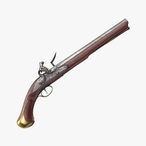 Flintlock Pistol 3D