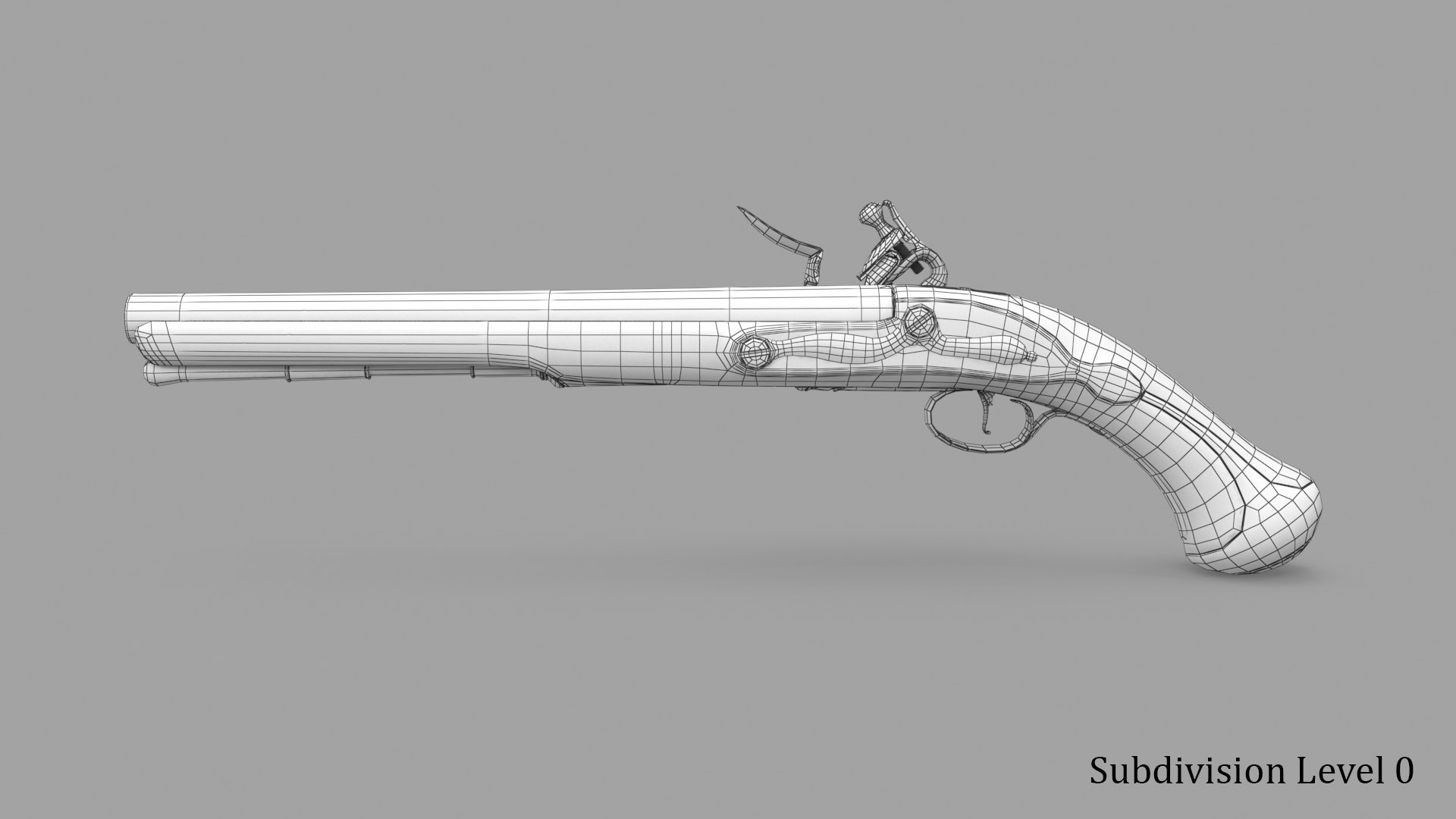 Flintlock Pistol 3D - TurboSquid 2038409