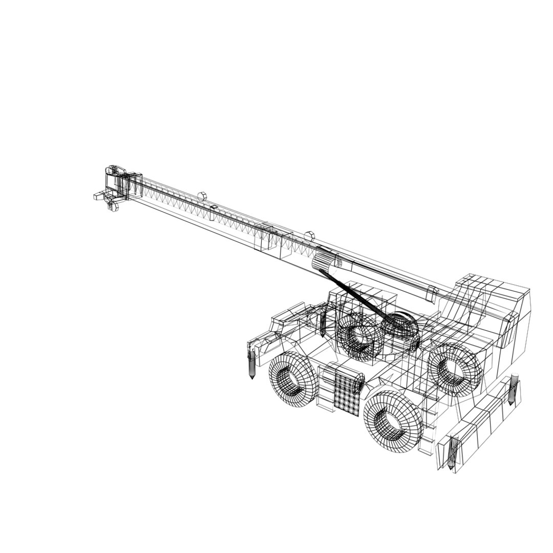 Grove Rt875 3d Model