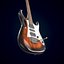 Zestaw gitarowy - 17 gitar elektrycznych Kolekcja modeli 3D