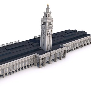 3D Ferry Building San Francisco model