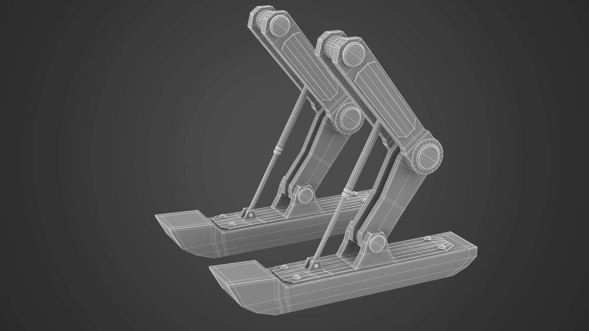 Free Sci Fi Dropship Landing Gear D Model Turbosquid