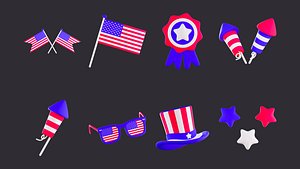 USA Independence Day Icon Pack