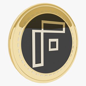 Fysical Cryptocurrency Gold Coin 3D model