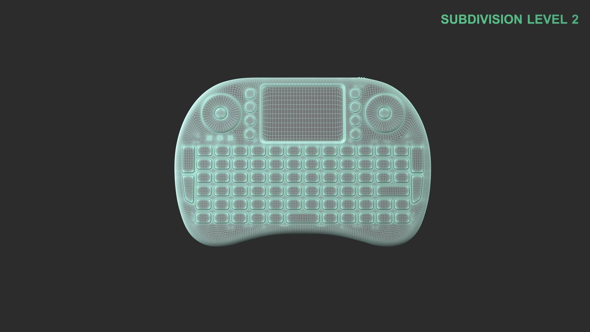 Mini Remote Keyboard 3D model https://p.turbosquid.com/ts-thumb/US/45zpfw/Zf/wireframe_0002/jpg/1737405679/1920x1080/fit_q87/8566591534aaa50b06f6c0688206ac1ac13d4dca/wireframe_0002.jpg