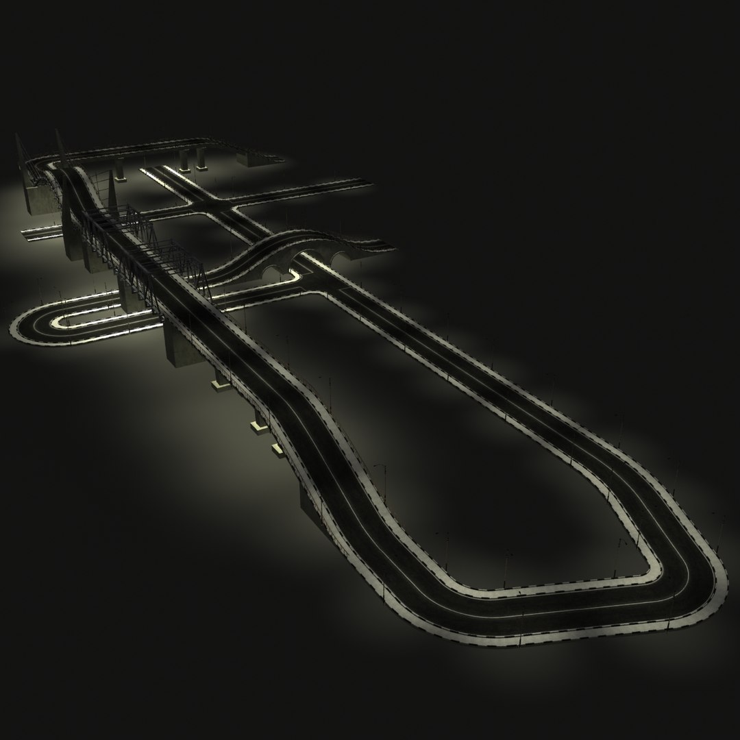 Highway Modeled 3d Obj