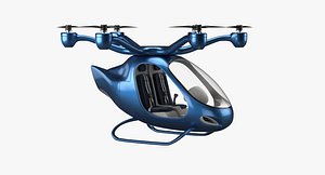 3D model electric aircraft concept whisper