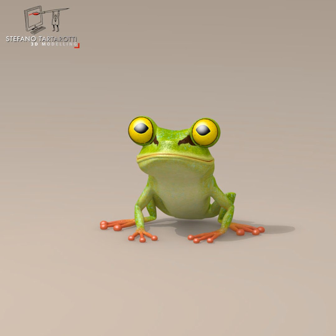 Frog Character 3d Model