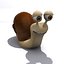 Caracol dos desenhos animados