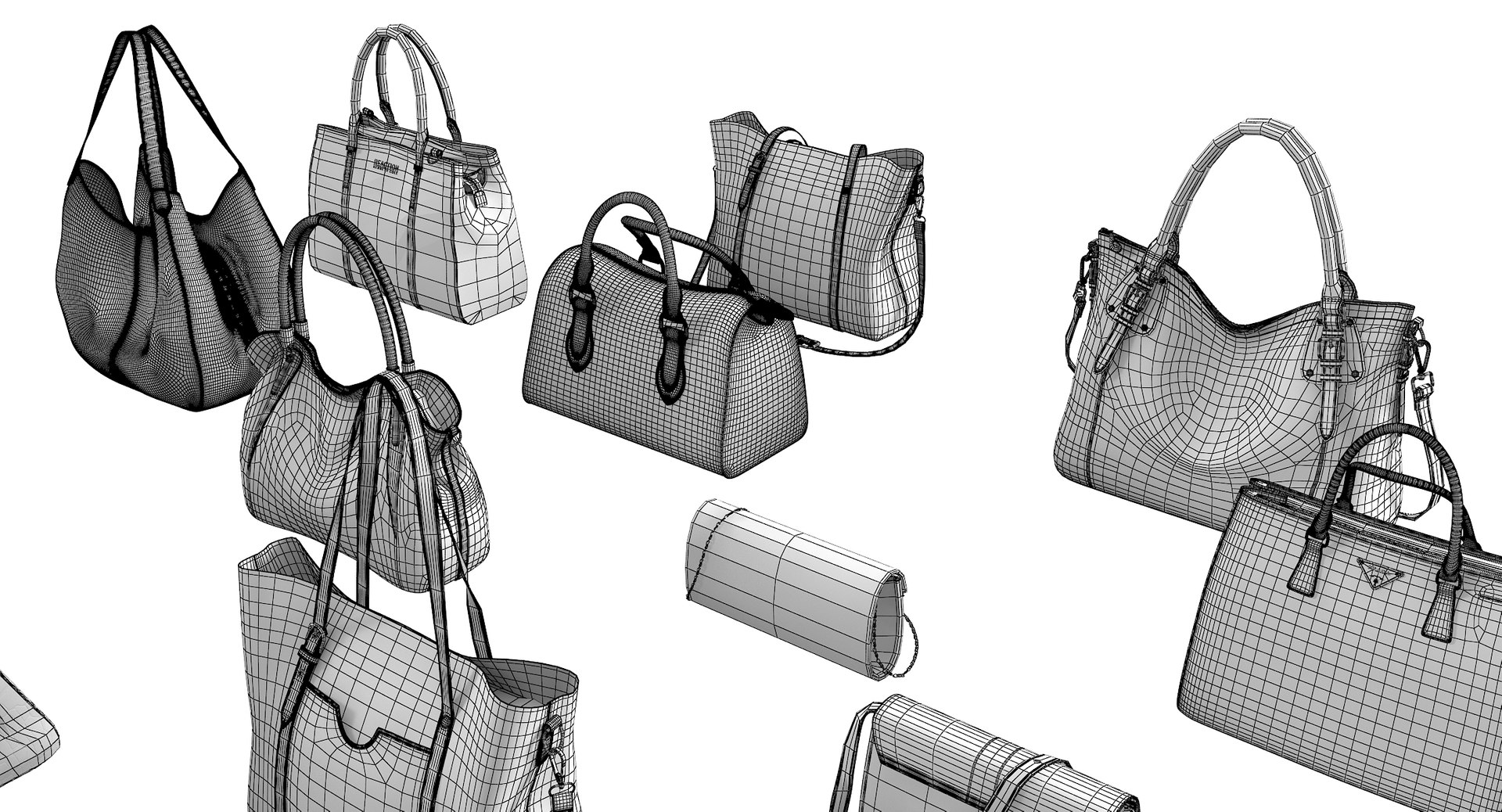 Women bags 3D model - TurboSquid 1343172