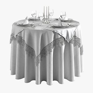 realistic restaurant table