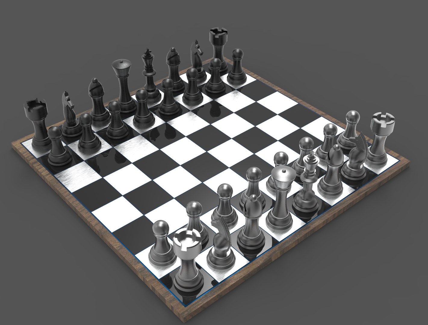 3D Model Chess Game - TurboSquid 1829300
