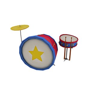3D model drums
