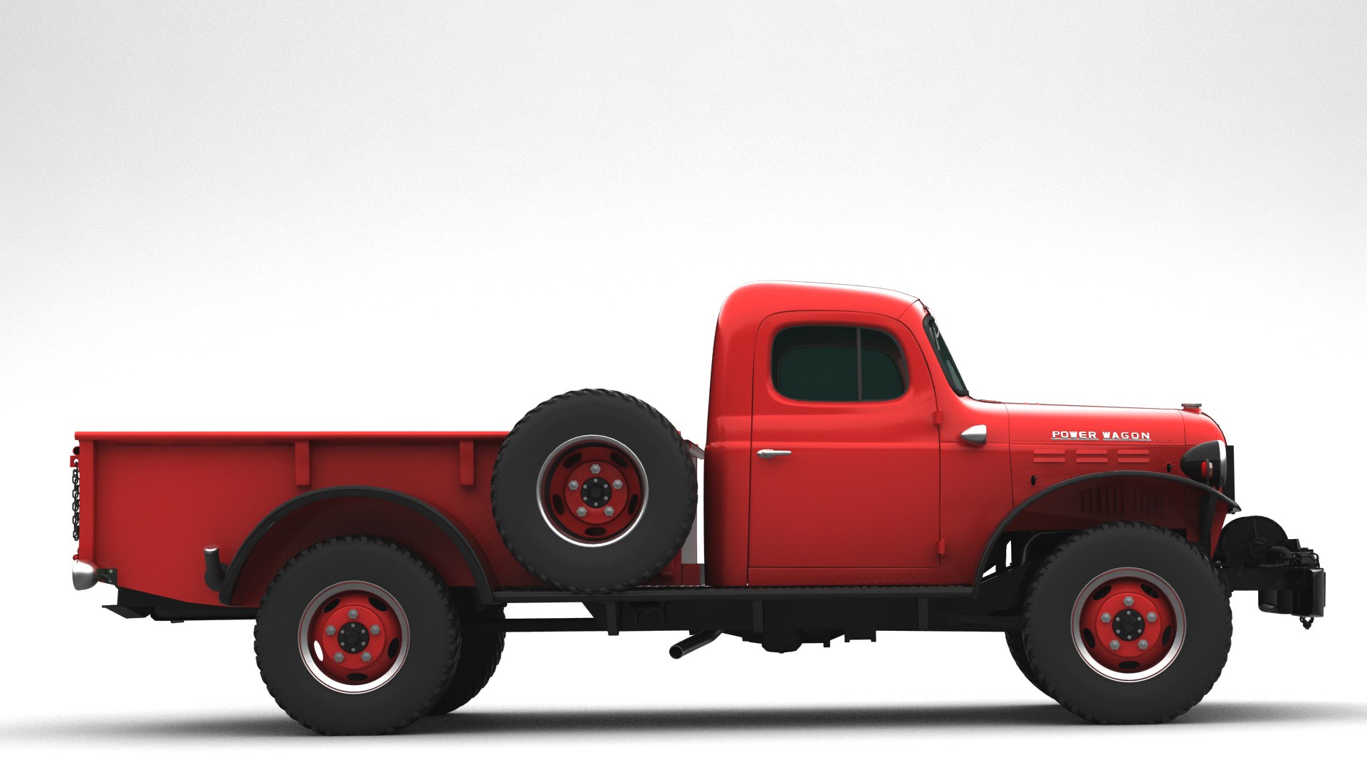 3D Dodge Power Wagon 1946 Model - TurboSquid 2067289