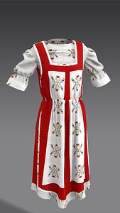 Slavic Dress 3D model