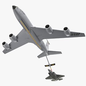 Boeing KC 135 Stratotanker with F35 Lightning II