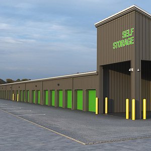 3D model Self Storage Steel Building
