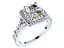Cushion Cut Halo Engagement Ring CAD Design-0001prs