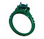 Cushion Cut Halo Engagement Ring CAD Design-0001prs