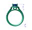 Cushion Cut Halo Engagement Ring CAD Design-0001prs