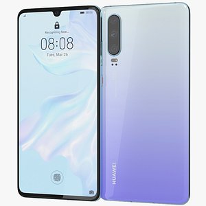 realistic huawei p30 breathing 3D