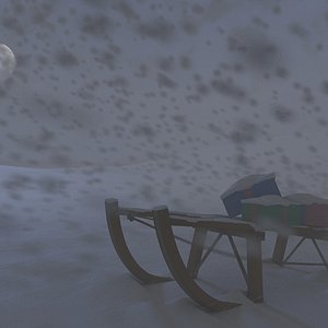 snowy snow 3d model