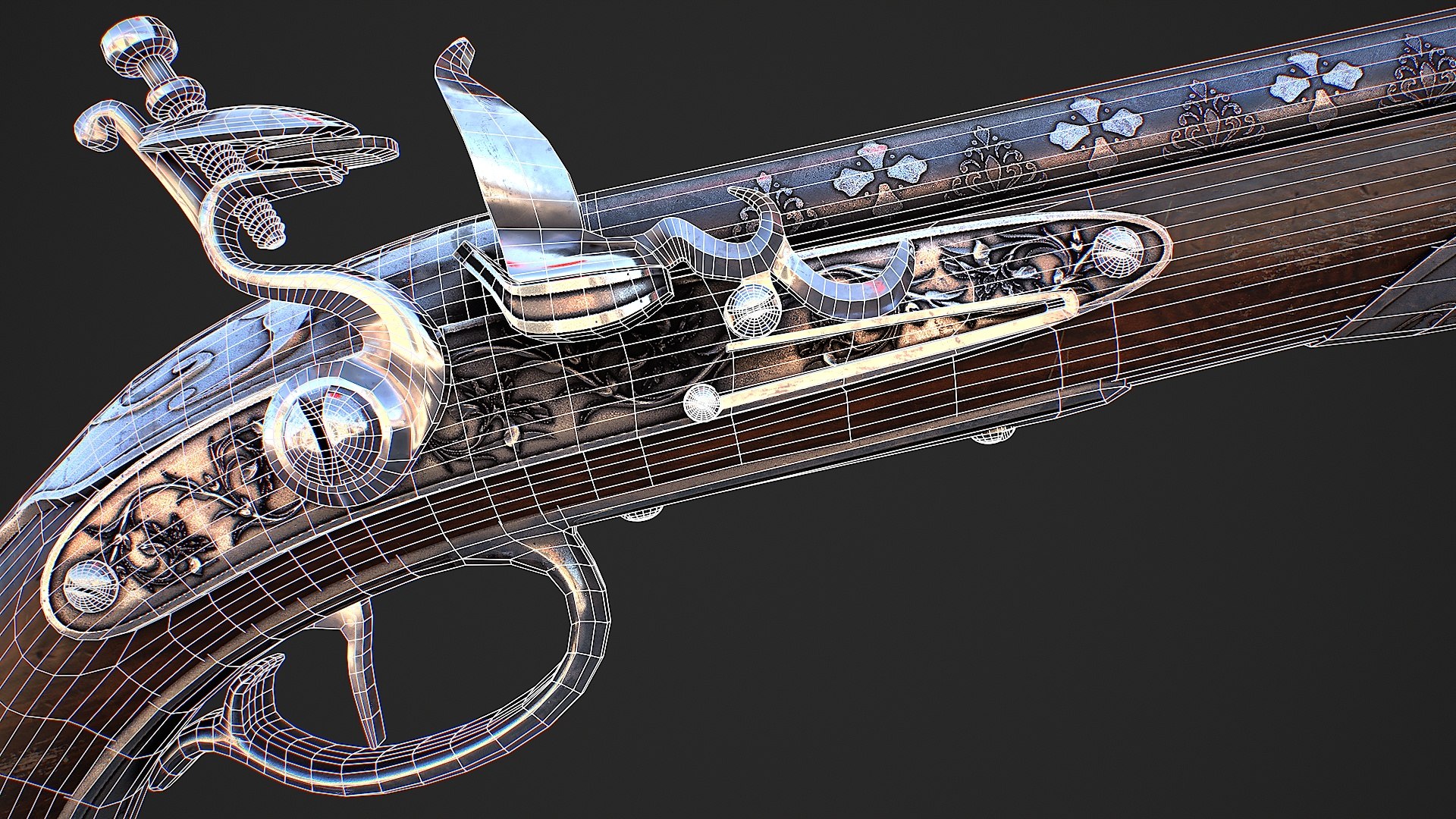 Flintlock Pistol 3D Model - TurboSquid 2355365