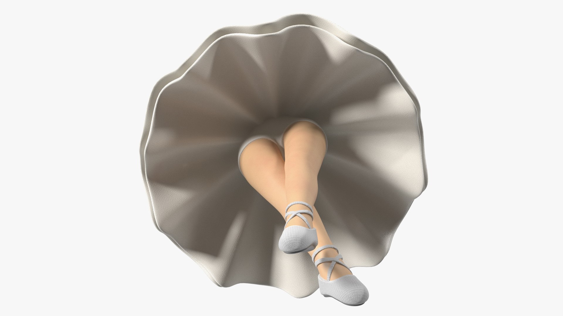 Modello 3D Carillon ballerina bianco - TurboSquid 1870653