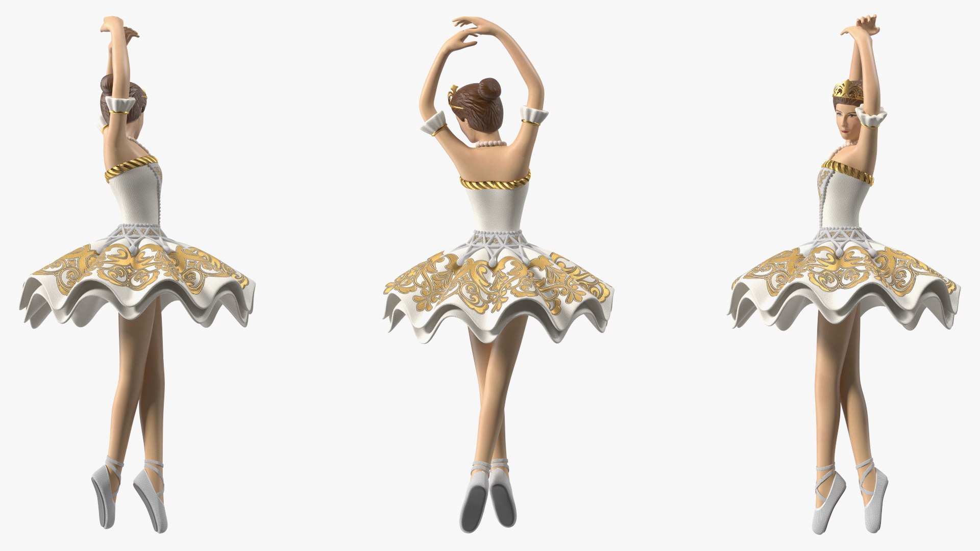 Modello 3D Carillon ballerina bianco - TurboSquid 1870653